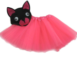 Detský kostým Mačka ružová+sukňa
