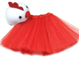 Detský kostým Kurčiatko červené+sukňa